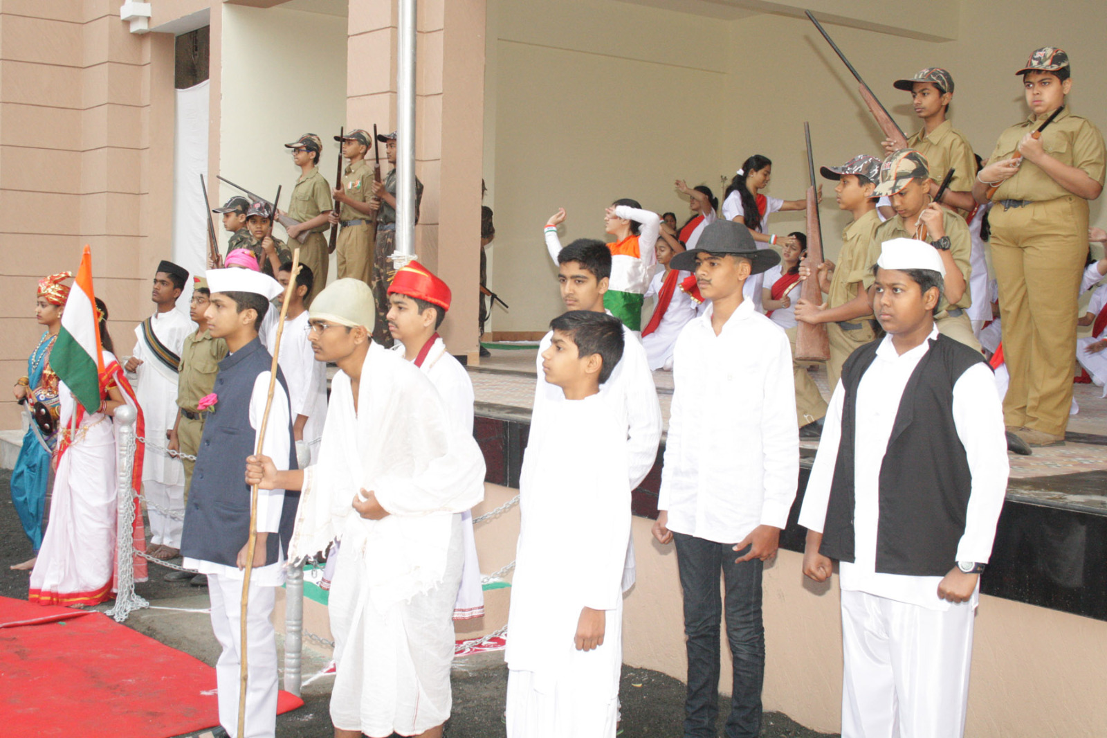 Some Students dressed up as our national leaders